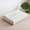 Contour memory foam pillow with bamboo cover