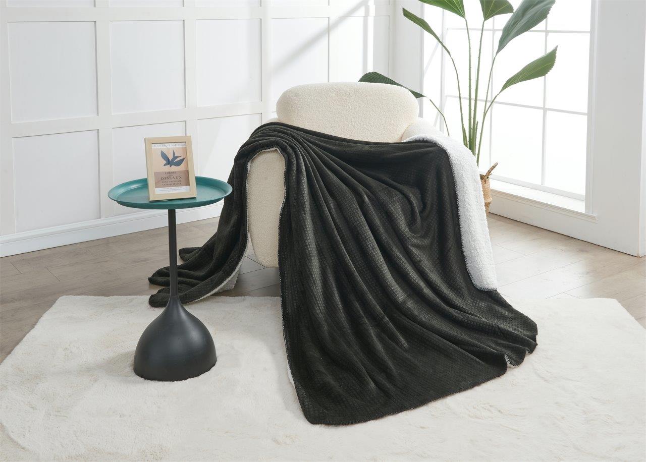 Whision Flannel sherpa throw