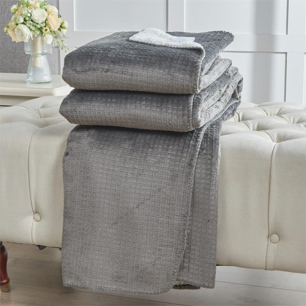 Whision Flannel sherpa throw