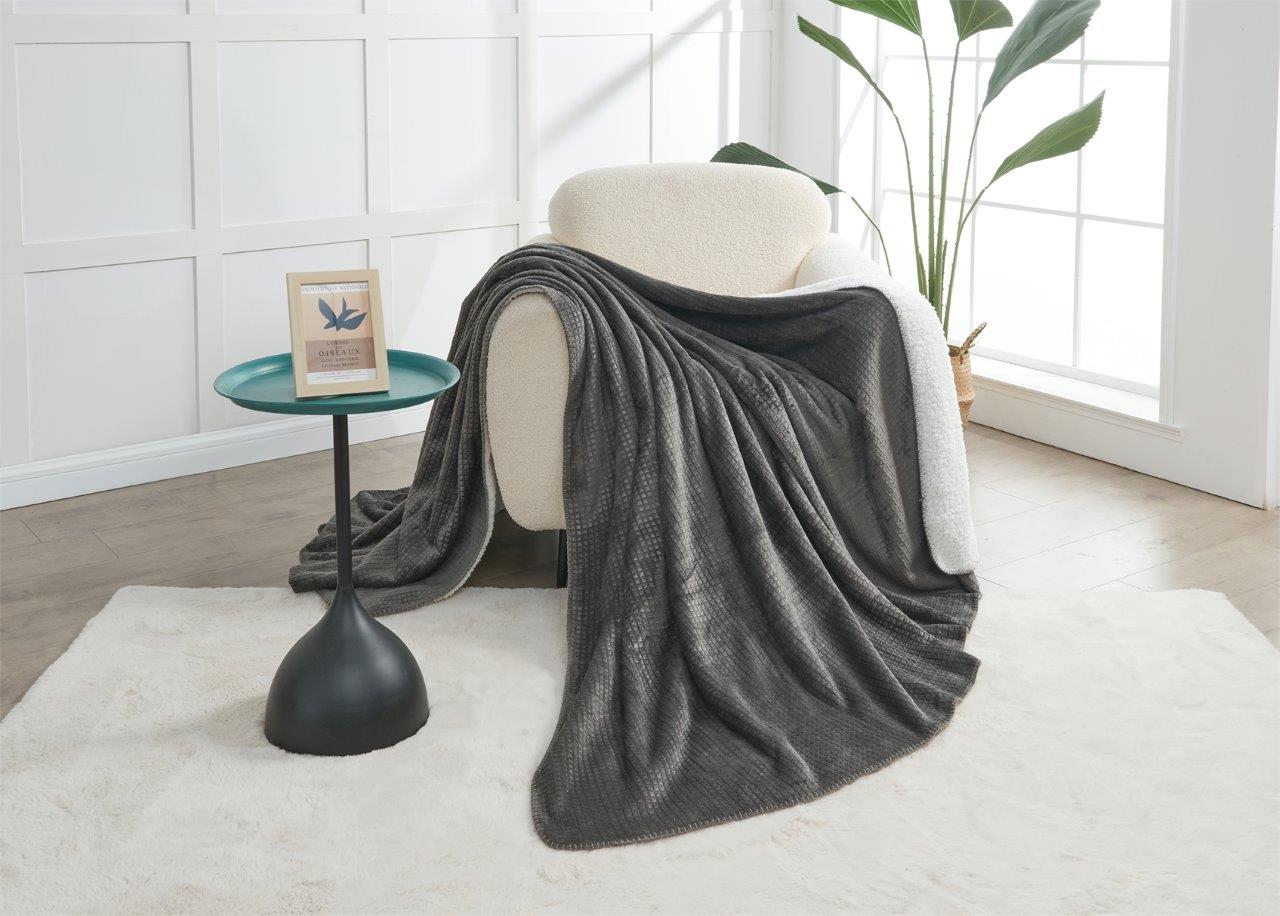 Whision Flannel sherpa throw