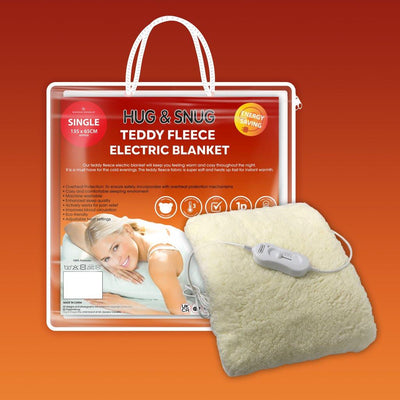 HUG AND SNUG TEDDY ELECTRIC BLANKET