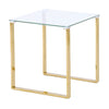 Clear Glass Side Lamp Table