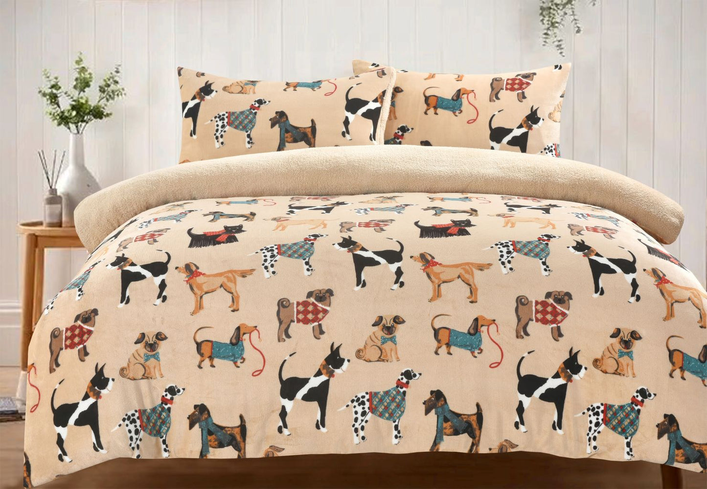 Dogs Teddy duvet set