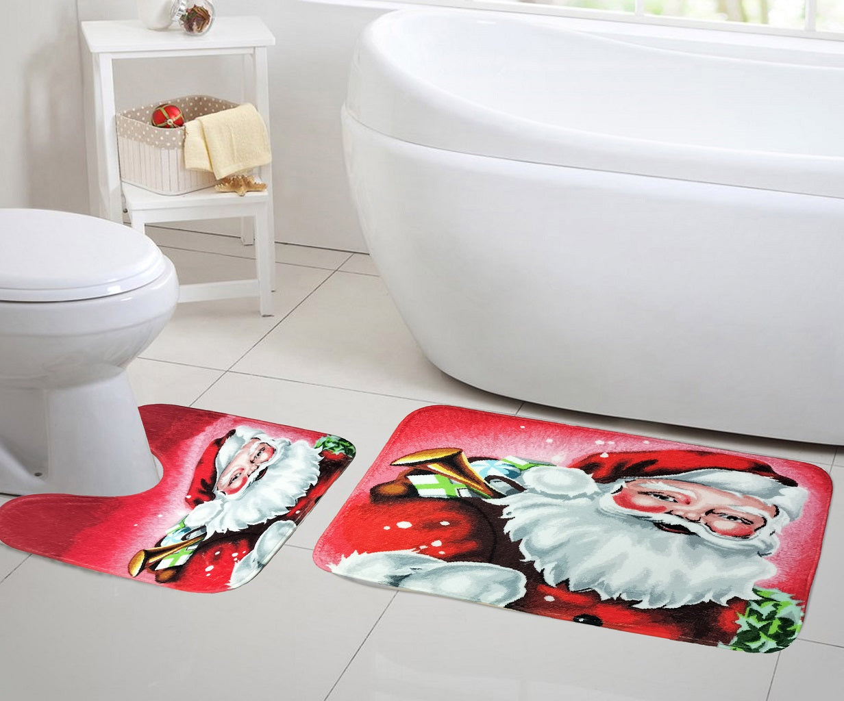 Xmas Memory foam bath sets 2pcs