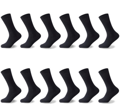 12PK MENS 100% COTTON SOCKS