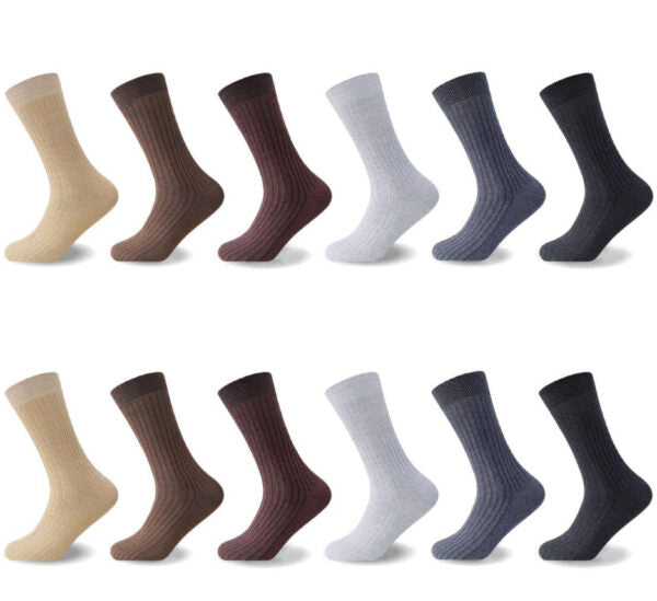 12PK MENS 100% COTTON SOCKS