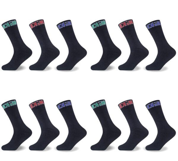 12PK MENS MELANGE HIKE SOCKS