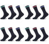 12PK MENS MELANGE HIKE SOCKS