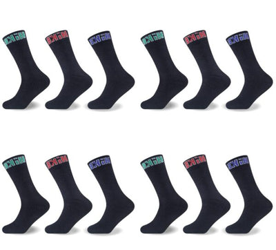 12PK MENS MELANGE HIKE SOCKS