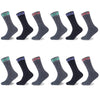 12PK MENS MELANGE HIKE SOCKS