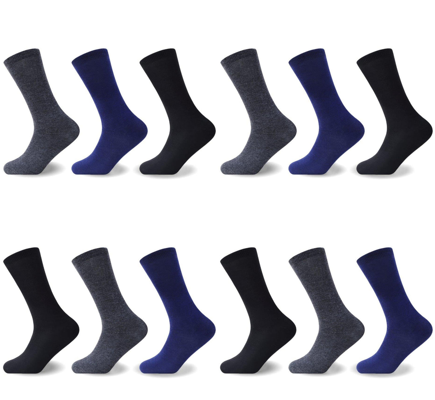 12PK MENS BIG FOOT LYCRA SOCKS