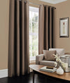 Faux Silk Eyelet Curtains