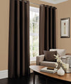 Faux Silk Eyelet Curtains