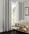 Faux Silk Eyelet Curtains