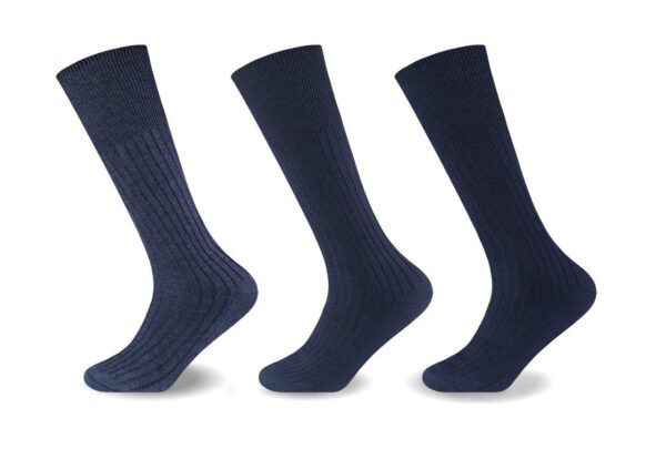 12PK MENS 100% COTTON RICH LONGHOSE SOCKS