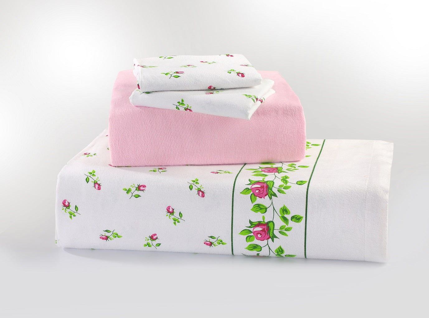 Luxury Thermal Rose Bud Flannelette.