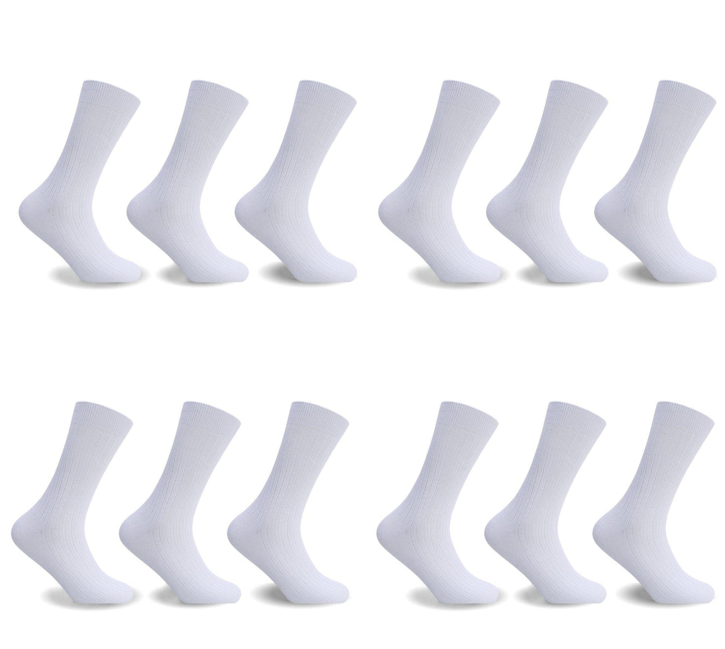 12 Pack MENS 100% COTTON SOCKS