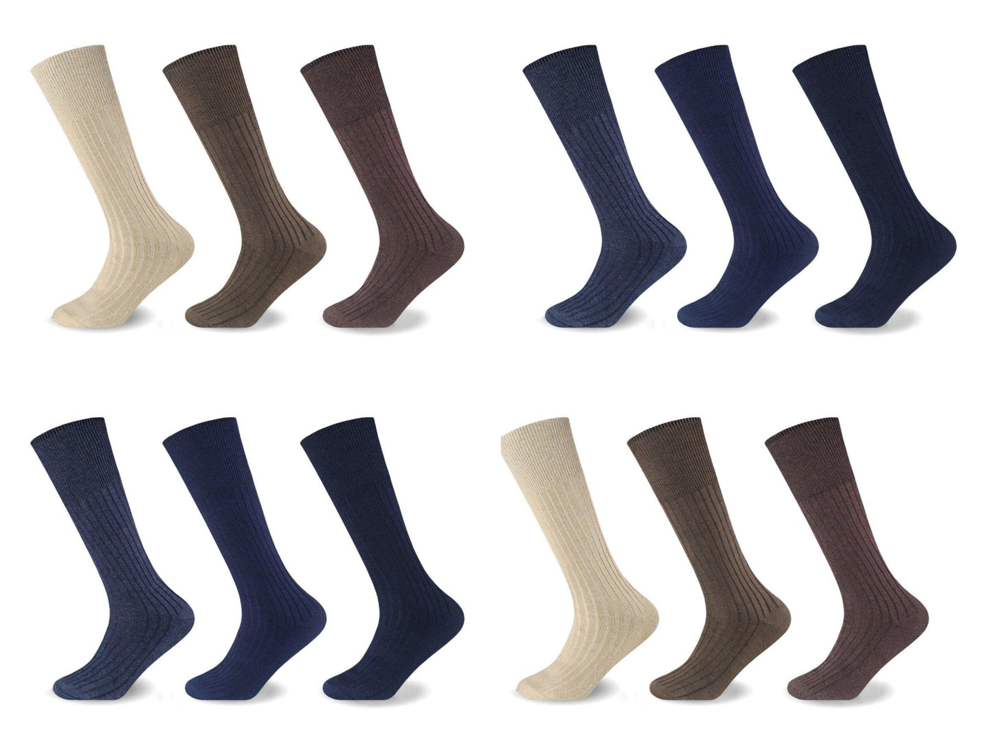 12 Pack MENS 100% COTTON SOCKS