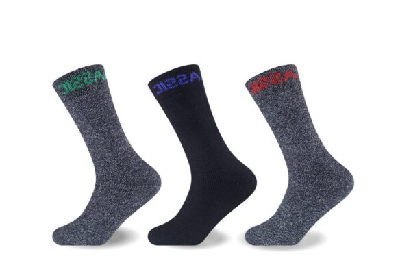 12PK MENS MELANGE CLASSIC SOCKS