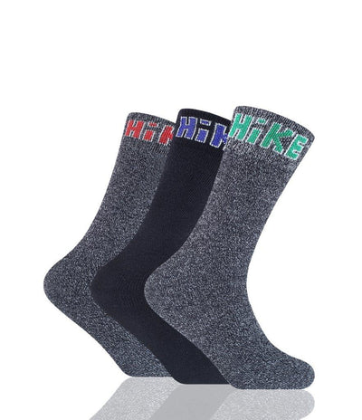 12PK MENS MELANGE HIKE SOCKS