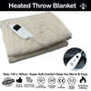 Heated throw blanket