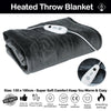 Heated throw blanket